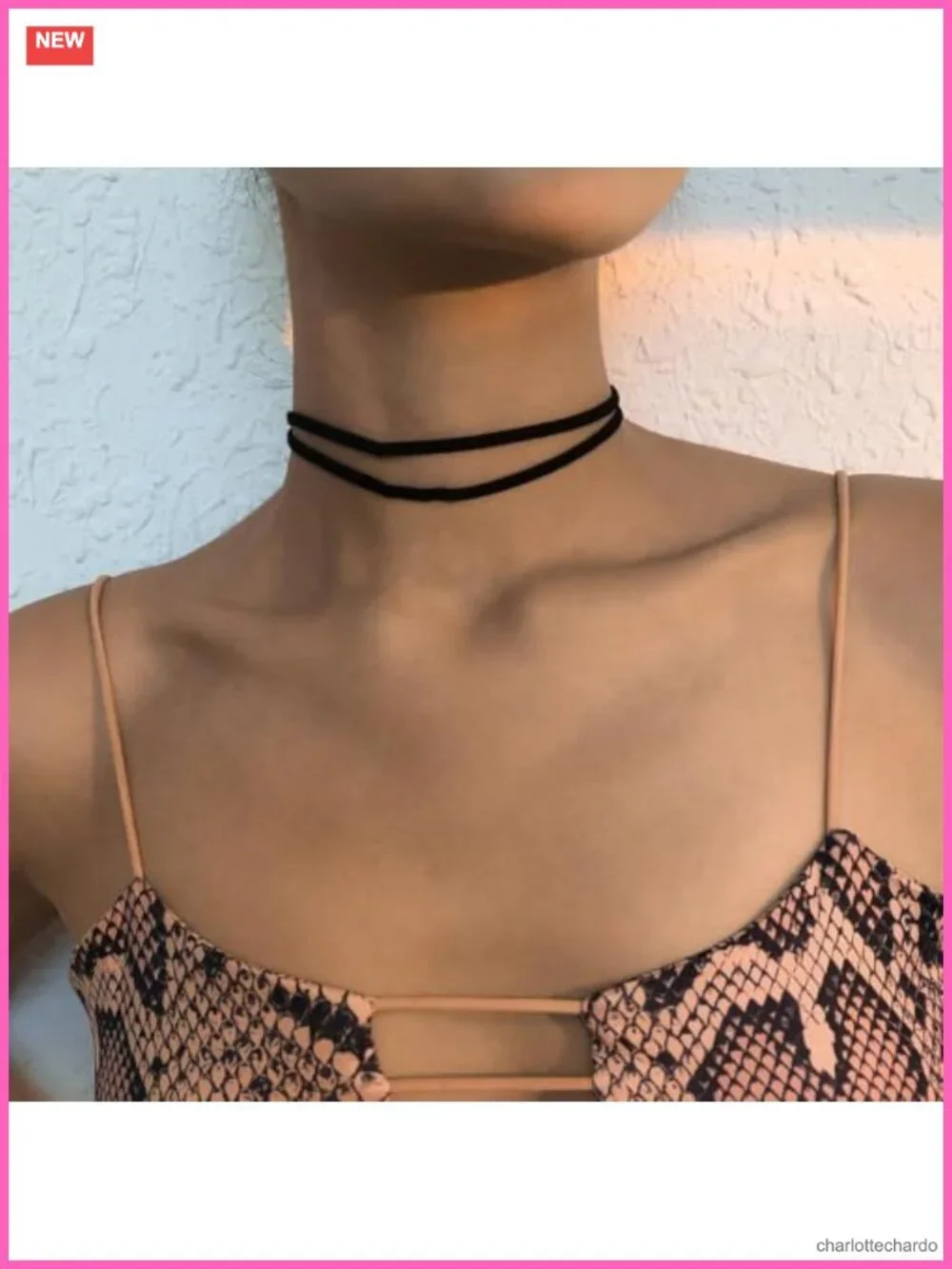 4 Pack Black Choker Necklaces Set - Gothic Velvet Lace Layered Daisy Punk